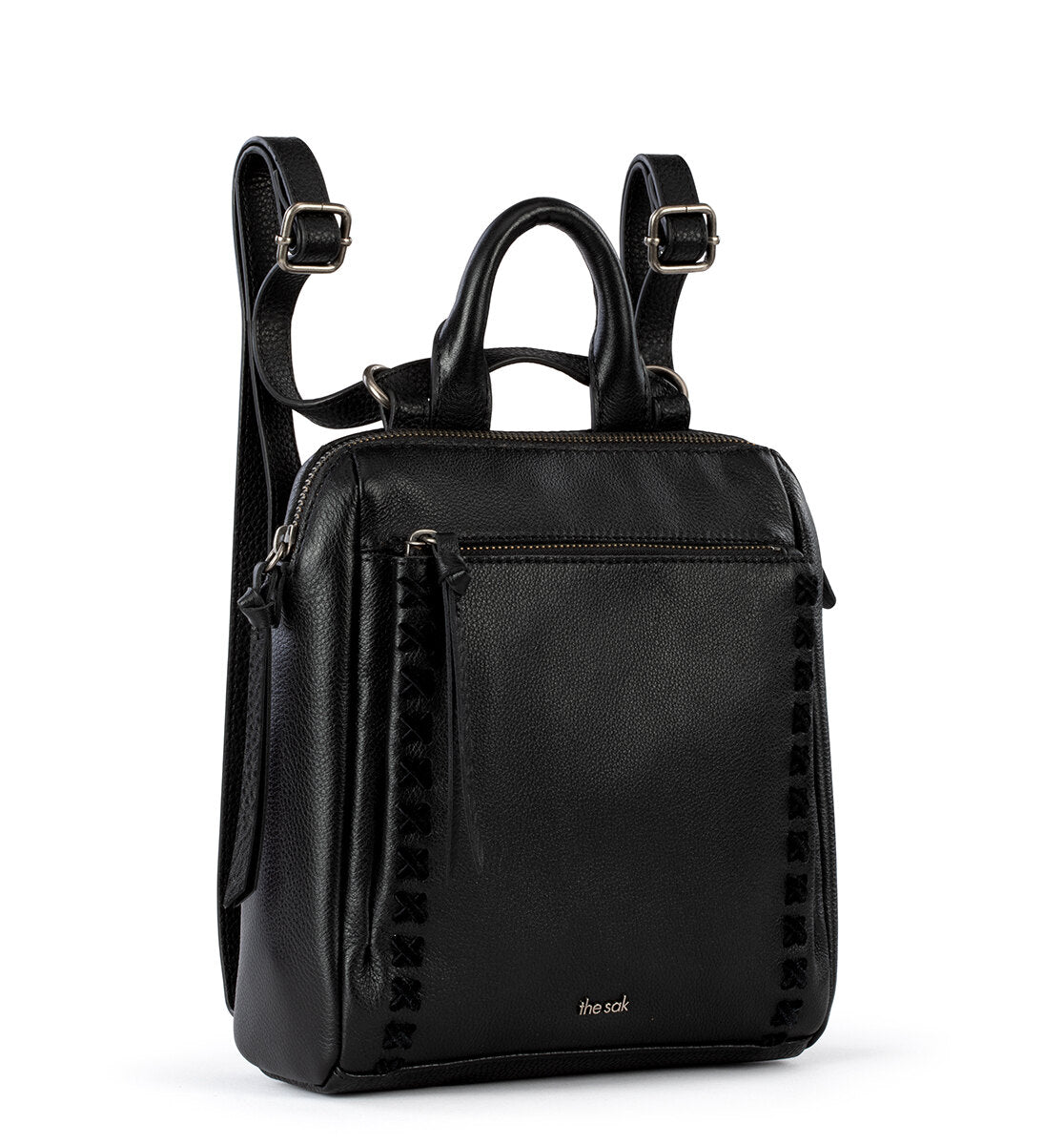 Amazon.com | The Sak Women's Huntley Leather Backpack, Black, One Size |  Casual Daypacks